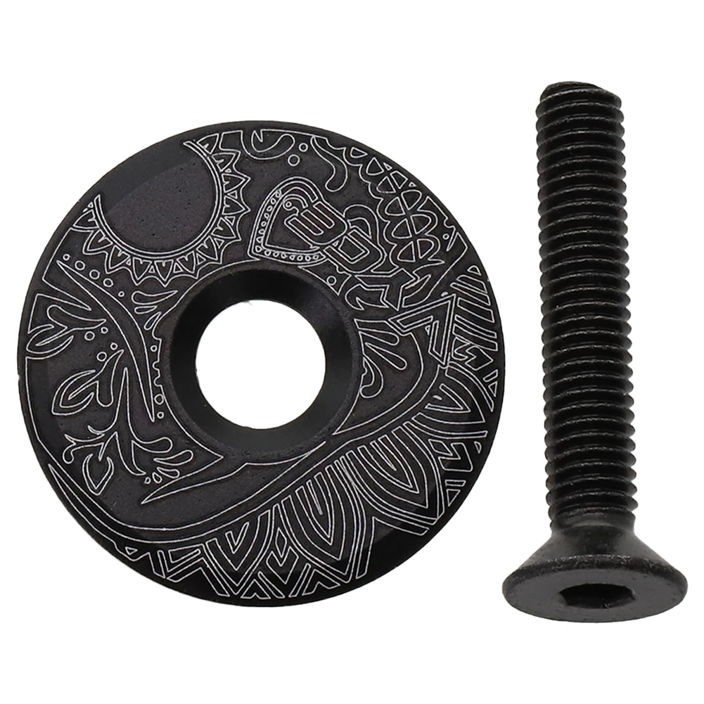 MTB Bicycle Headset Top Cap Road Mountain Bike Aluminum Alloy Stem Bowl Cover For 28.6mm Fork Tube Cycling Accessories Parts