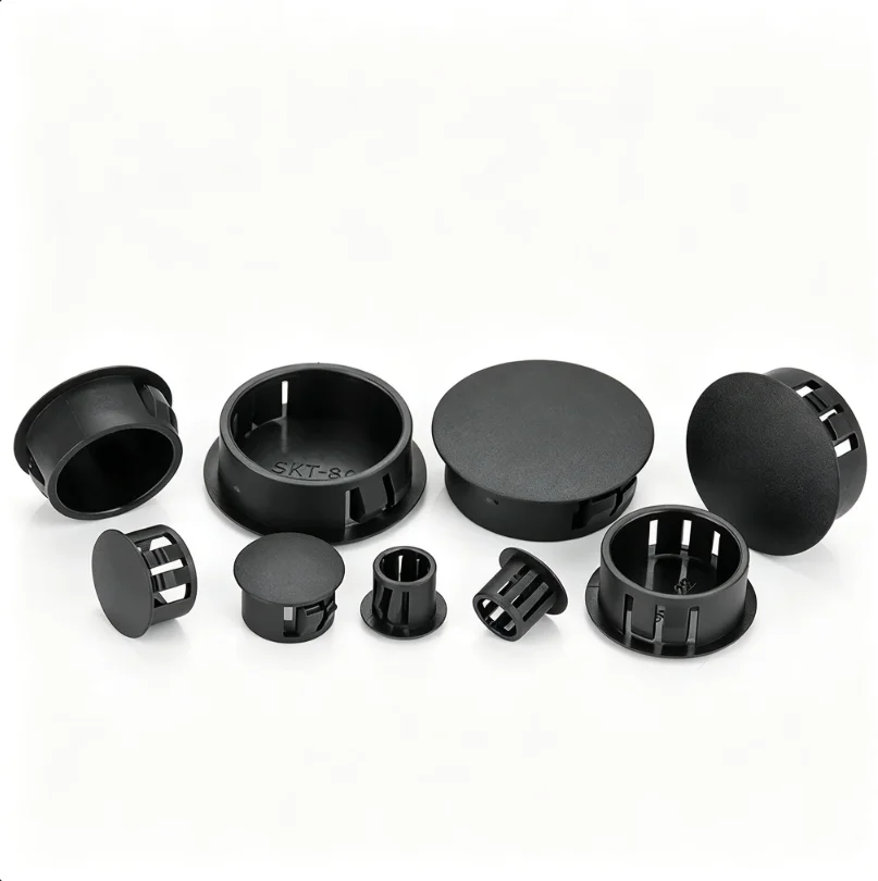 Nylon HP Snap-in Hole Plug Plastic Round Tube Stopper Decorative Cover Snap Cap for Furniture Panel Hole Blanking 5mm6mm8-100mm