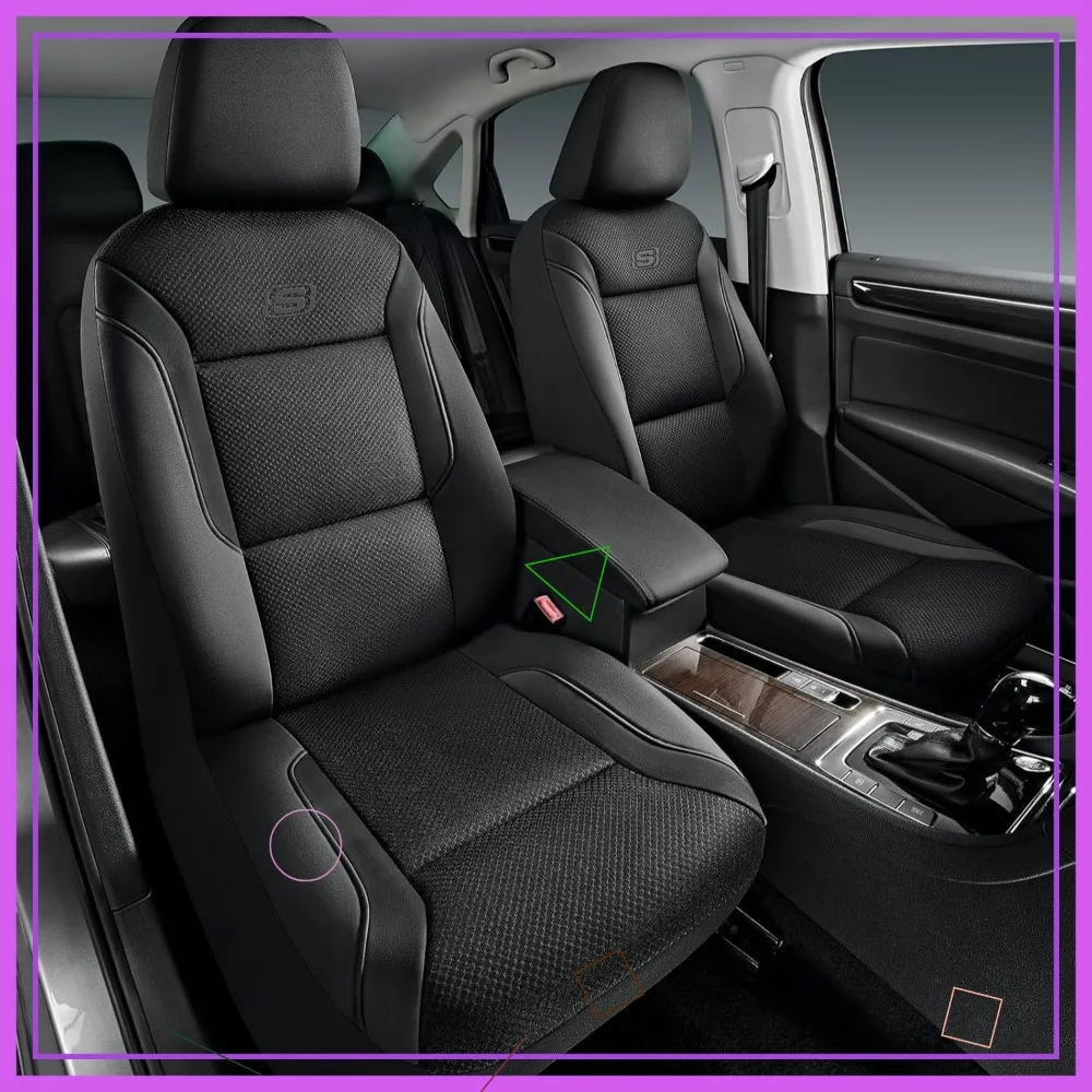 

Universal Memory Foam Car Seat Covers with Air Cool Mesh, Compatible with Most Vehicles for Enhanced Comfort and Style