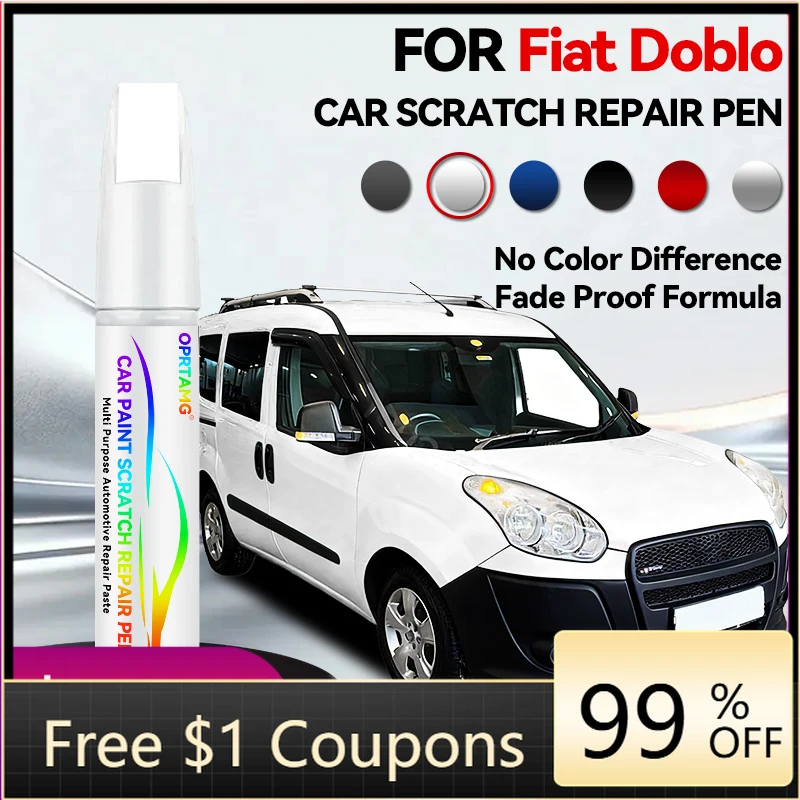 Herramientas para coche, bolígrafo de reparación de pintura para Fiat Doblo, accesorios para reparación de arañazos, gris Arote, azul oscuro, Gelato, blanco, negro Profondo