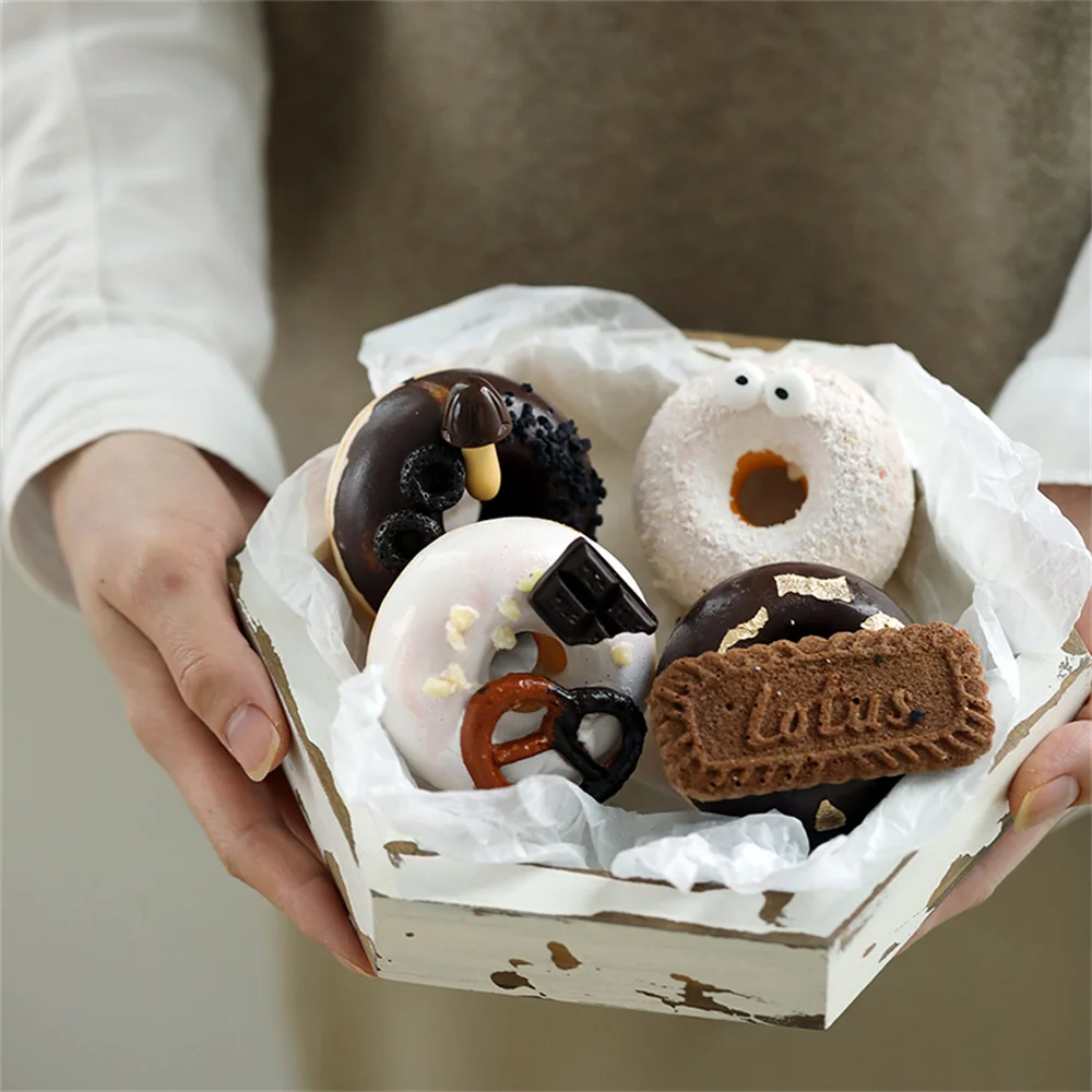 

bread dessert fake food props chocolate biscuit Decoration birthday party supplies artificial donut simulation doughnut model