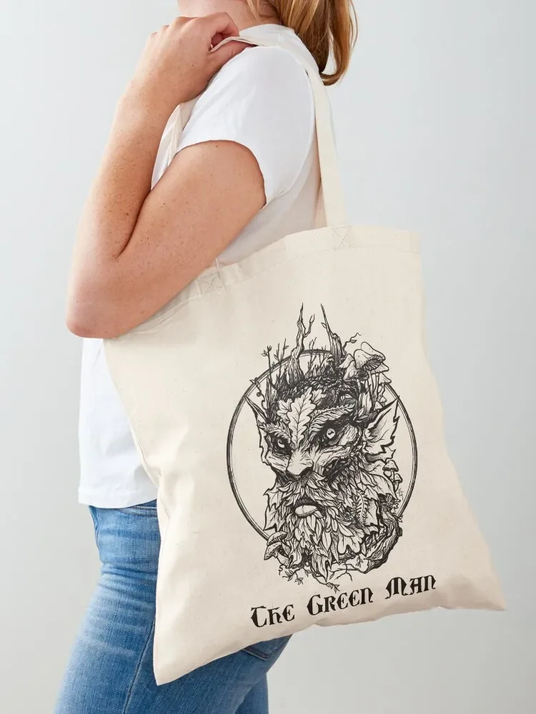 The Green Man (Tote) Tote Bag Lady bags personalized tote reusable grocery bags tote bag university