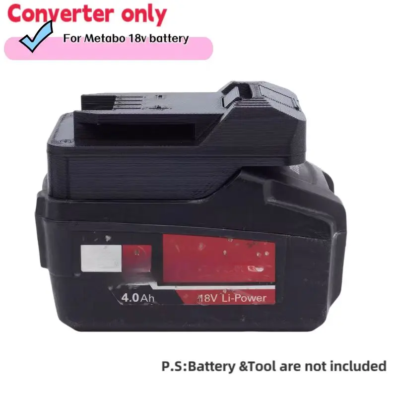 Imagem -06 - Parkside Tool Adapter For Metabo Adaptador Apenas Bateria 20v 625367000 625368000 321000480 321000550 625459000 Bs18 lt
