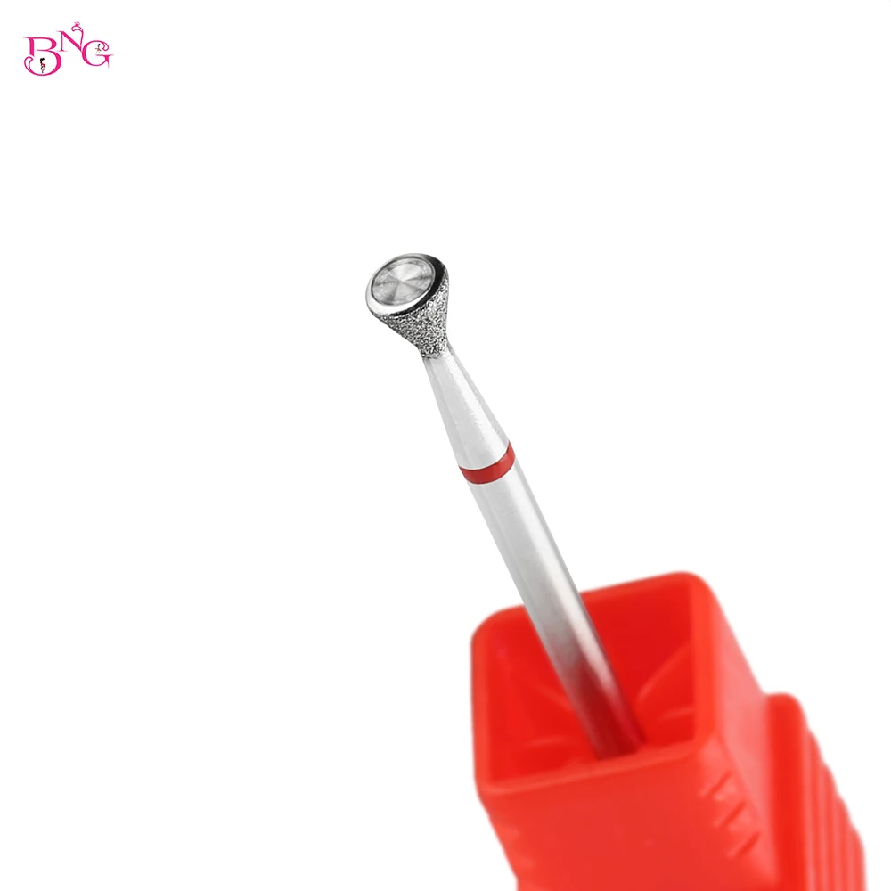 BNG 2Pcs Bald Nail Drill Bit Cuticle Clean Bits for Professional Finish Manicure Bits Nail Art Pedicure Manicure Salon & Home