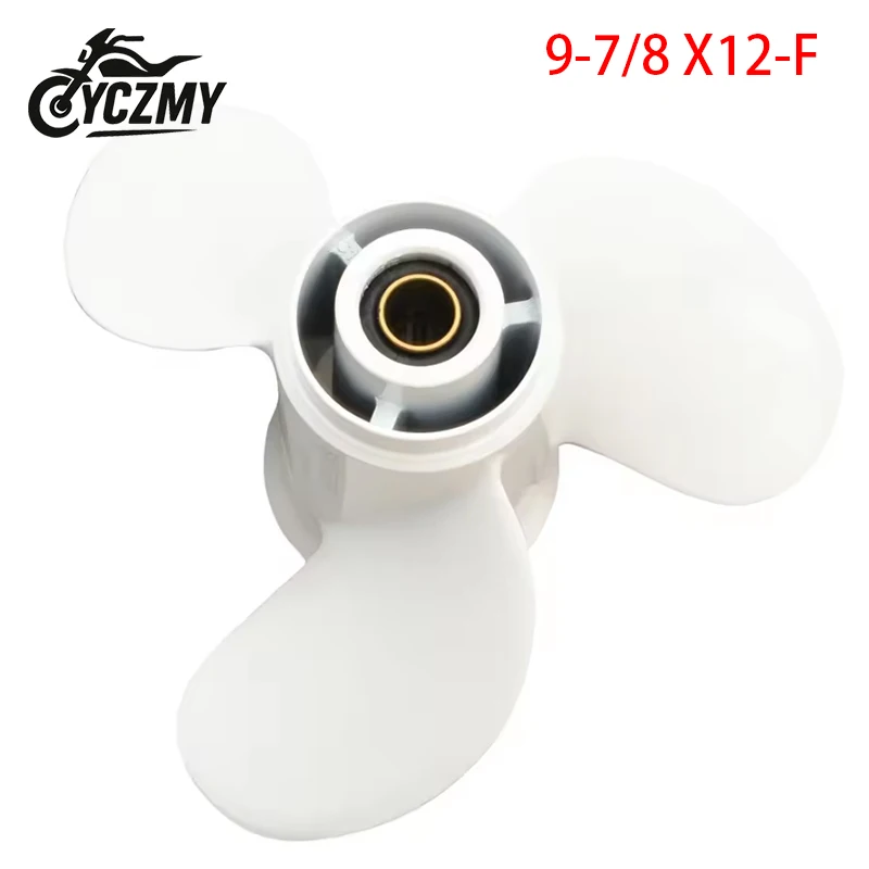 

664-45954-01-EL-00 Propeller (3X9-7/8x12-F) For Yamaha outboard motor 2T 20HP 25HP 30HP 4T F20 F25 664-45954-01 664-45954
