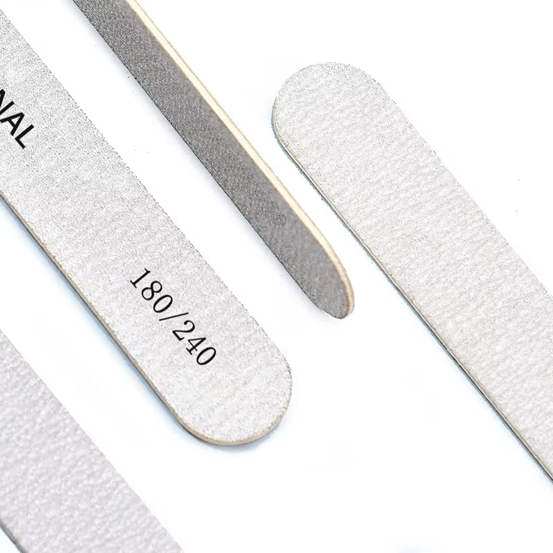 50 Stück Holz-Nagelfeilen, professionelle Schleiffeilen 100/180/240, doppelseitig, für Salon-Maniküre, Pediküre, UV-Gel-Tipps, Werkzeuge – Detail 3