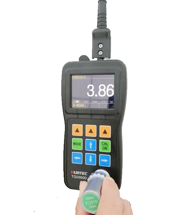 A/B Scan Echo-Echo Thru Paint Ultrasonic Thickness Gauge