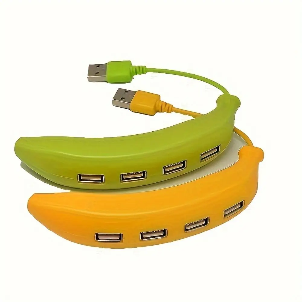 Portable Design Banana USB Hub 4 Port USB 3.0 USB Hub Expander USB 2.0 Banana Shape USB Ports Splitter For Flash Drive
