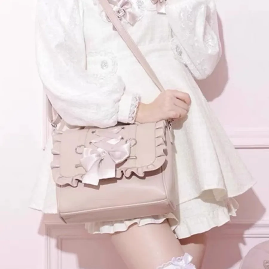 

【New style】Loira butterfly knot bag with heart design for women new style hand-held shoulder body backpack multi-functional ver