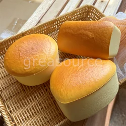 1pc 5inch Props Condensed Milk Cream Cheese Fuax New York Chessescake Food Model Dessert Display Soft Plastic Slow Rebound Gift