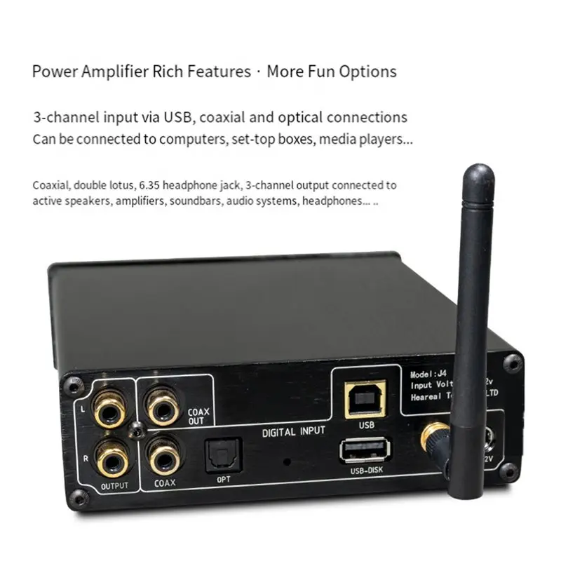 FEDI-Dual-Core ES9038 DSD512 Bluetooth 5.4 USB Decoder HIFI Audiophile DAC Earphone Amplifier Support Headphone Jack USB