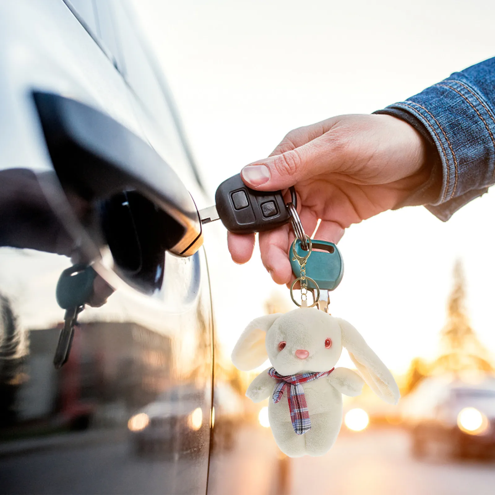 

Брелок-кролик: креативный подвесной декор для сумок, багажа, рюкзаков, милый брелок-зайчик