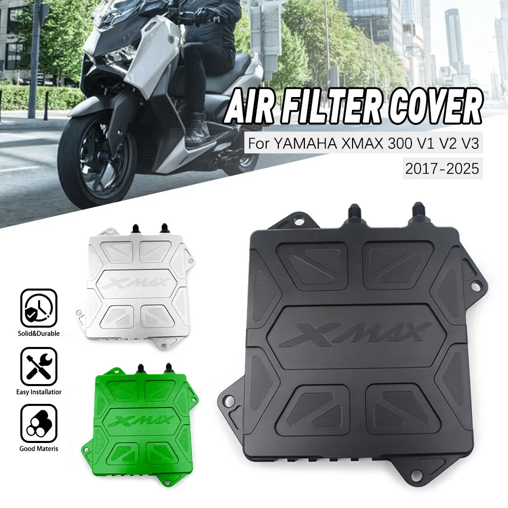 

High quality aluminum engine air filter protective cover motorcycles for YAMAHA X MAX 300 v1 v2 v3