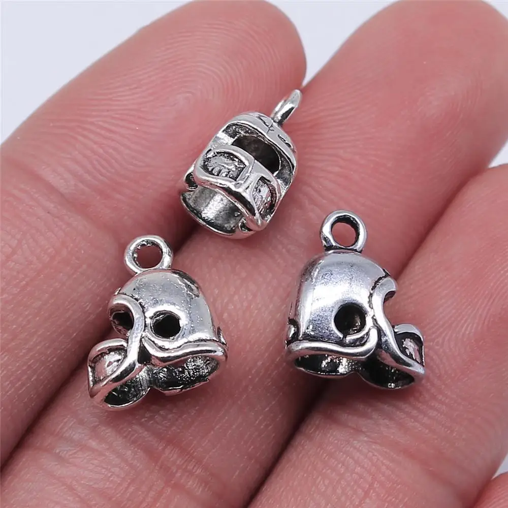 

150pcs 13x12mm Antique Silver Color Charms Wholesale Football Helmet Charms Wholesale 3D Football Helmet Charms Wholesale