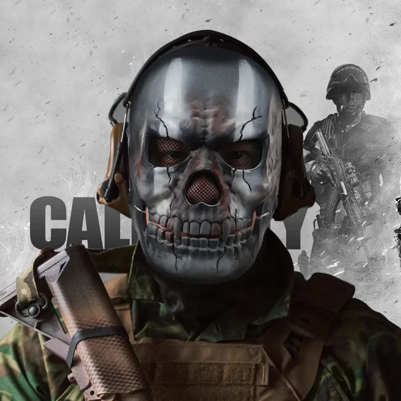 Special Use Adult Game Call of Duty Men Modern Warfare 2 Task Force 141 Ghost Face Mask Cosplay Costumes & Accessories Props