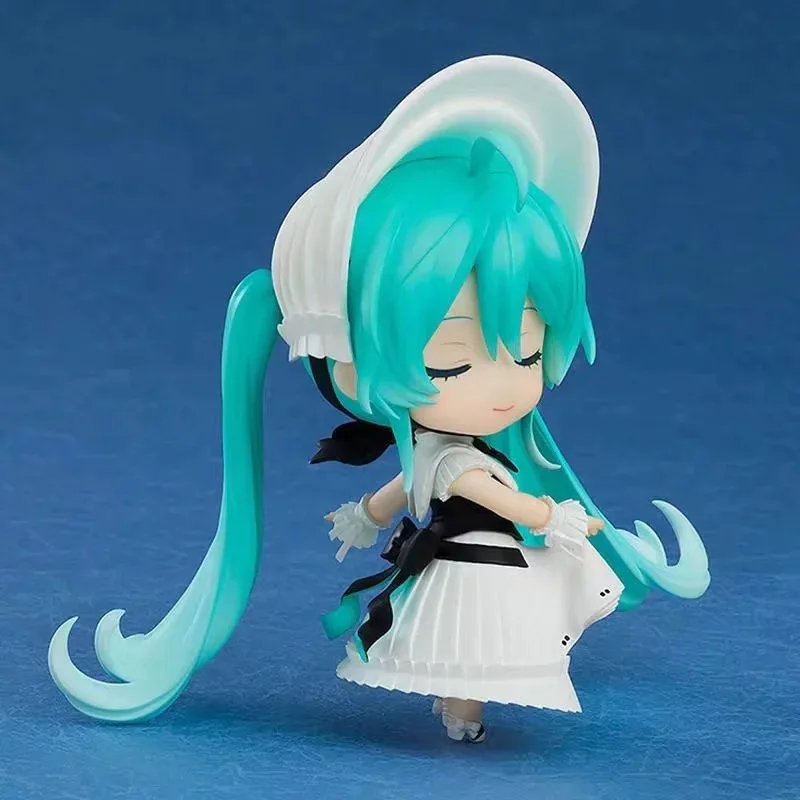 10cm anime hatsune miku sinfonia empregada traje mobilidade conjunta figura de ação modo pvc brinquedo boneca mesa decoração coleção presentes encaixotados