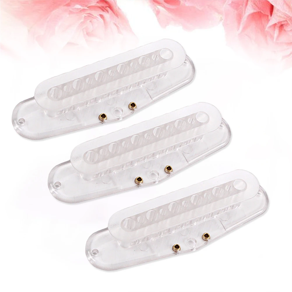 

3Pcs Pickup Bobbin Transparent Screw Side Tool For Guitar Customization Pickup Makers
