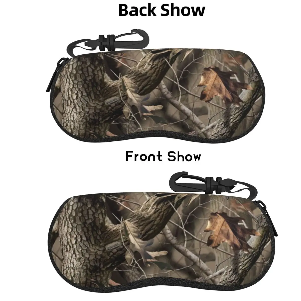 

Real Tree Camouflage Shell Glasses Case Protective Sunglasses Box Women Men Soft Eyeglass Bag Pouch