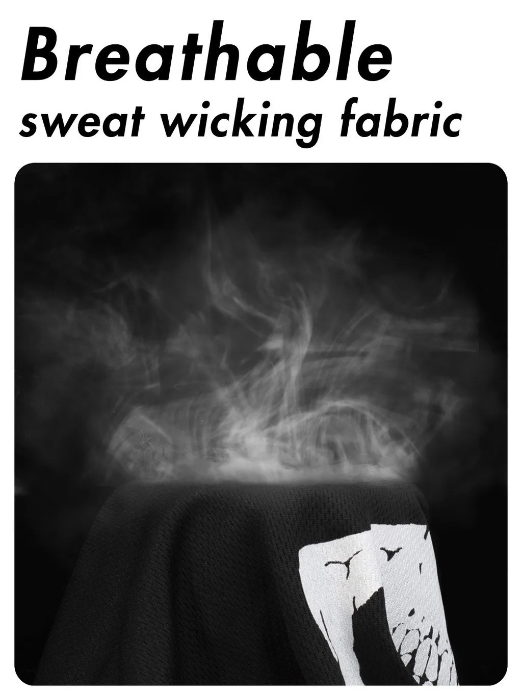 COD Geistermaske Atmungsaktive Mesh-Fahrermaske Dehnbare Vollgesichts-Balaclava mit Totenkopf-Print in Schwarz – Detail 7