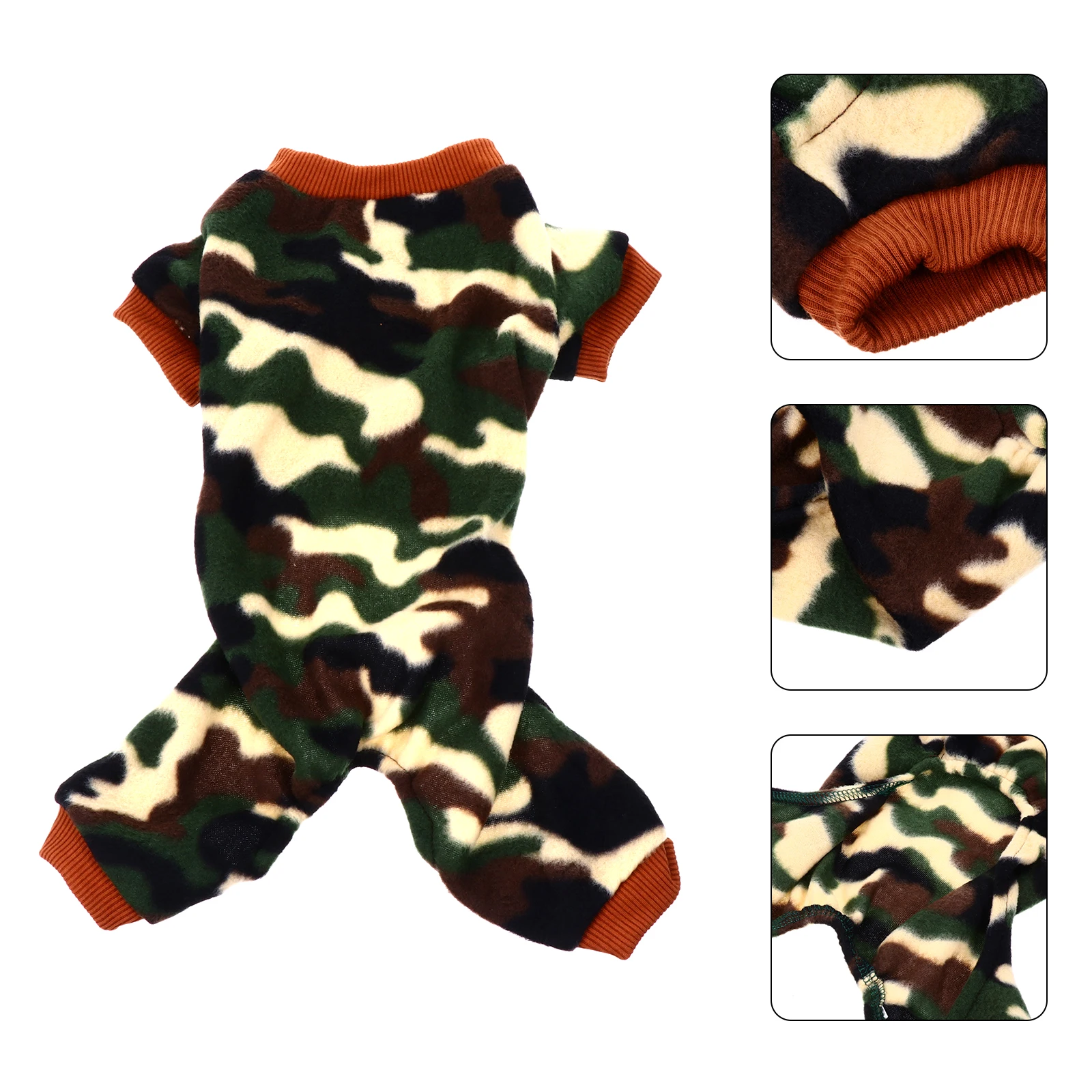 

Pajama Dog Pajamas Sweater Small Costume Clothes Camouflage Puppy Jumpsuits