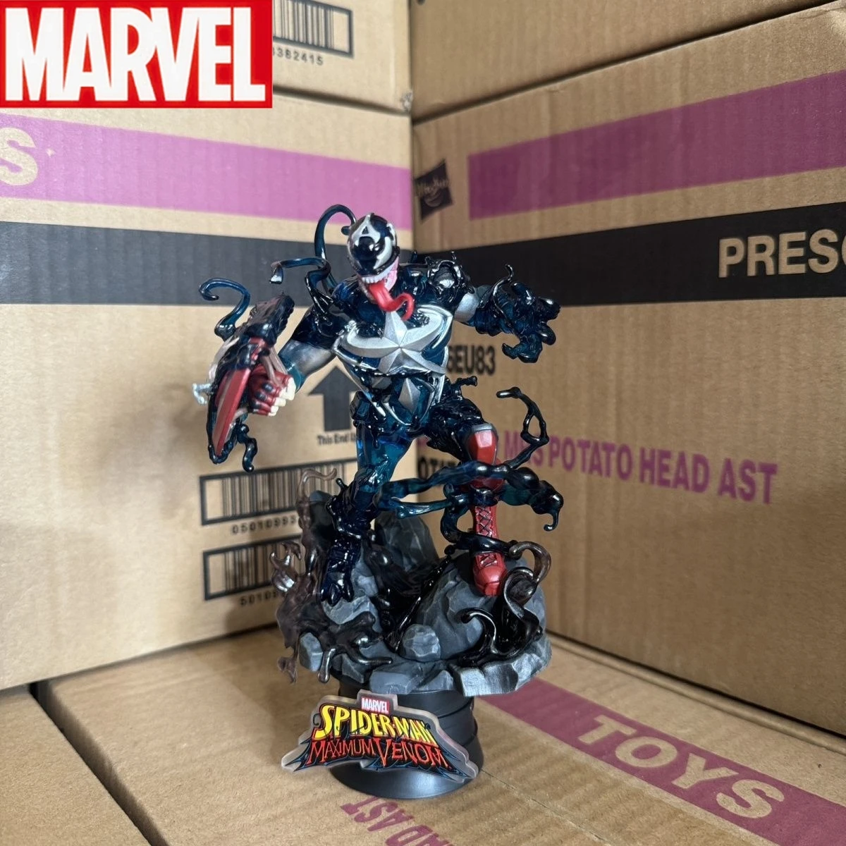 In Stock Beast Kingdom Venom Universe Iron Man Captain America Spider-Man Manga Figure Collectible Action Figure Trendy Toy Gift