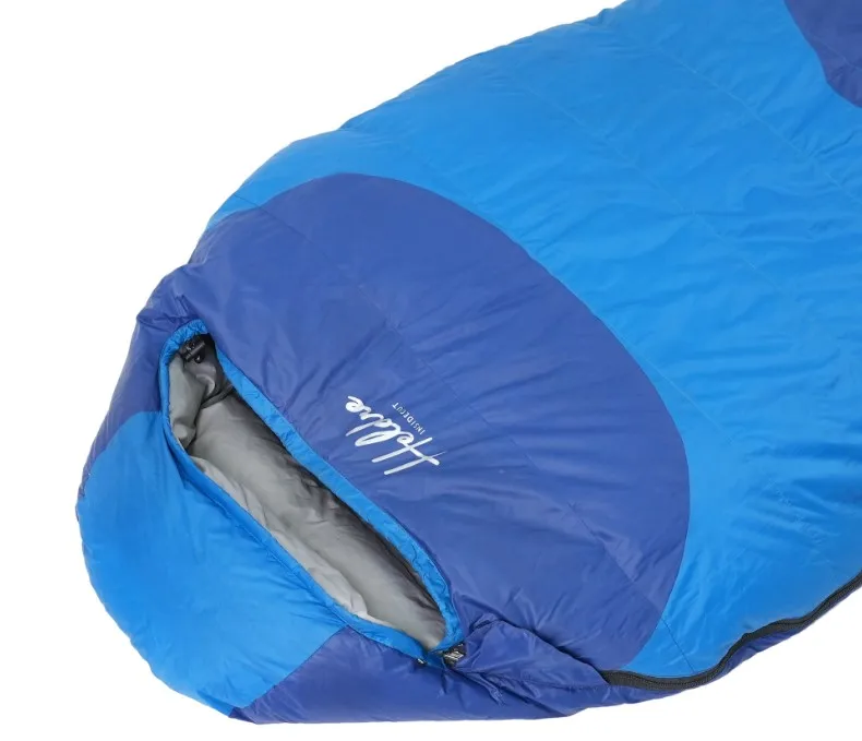 Mummy down sleeping bag -15 degree backpacking light weight warm compression mummy sleeping bag outdoor camping