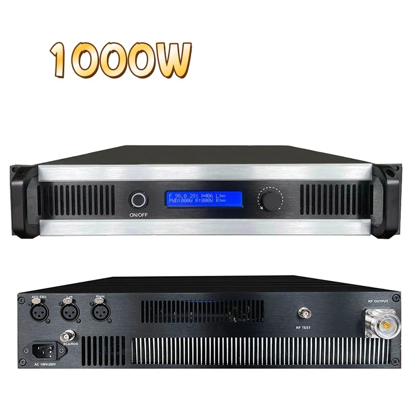 Radio Station 1000w FM Transmitter 1kw With 87.5-108mhz Broadcasting Equipment