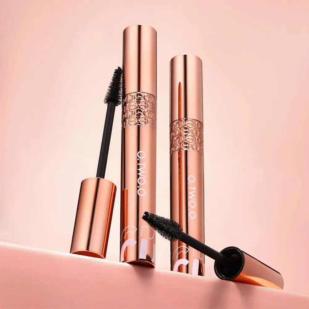 O.TWO.O Czarny tusz do rzęs wydłużający rzęsy Wodoodporny tusz do rzęs 5D Silk Fiber Mascara Extra Volume Mascara Cosmetics Makeup