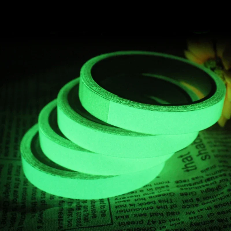 1m Luminous Fluorescent Night Tape Self-adhesive Glow In The Dark Sticker Tape Warning Safety Security Home Decoration Tapes