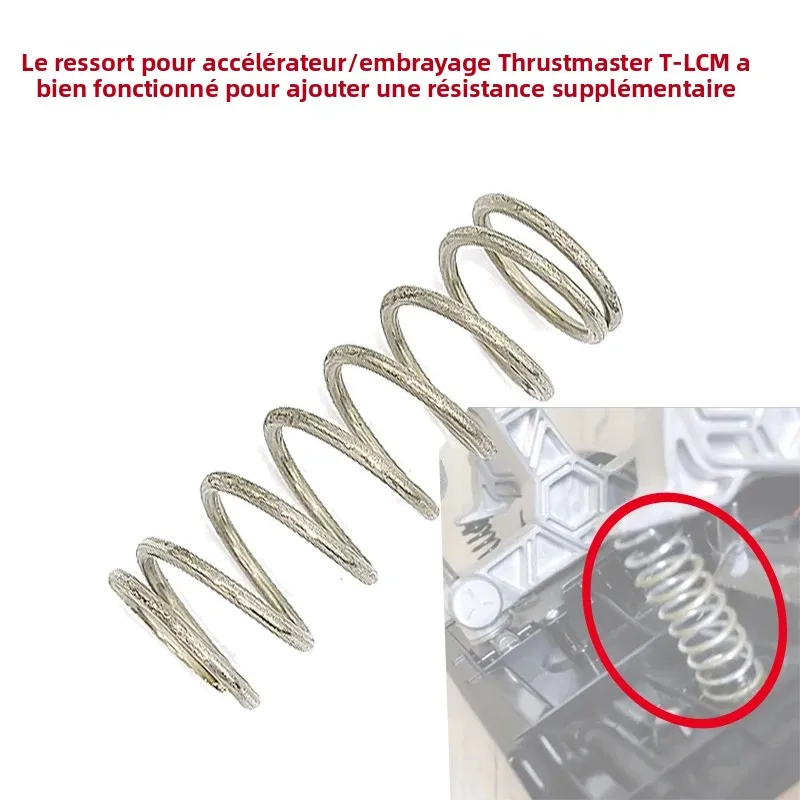 Ressort pour remplacement de pédale d'accélérateur/embrayage Thrustmaster T-LCM, pour ajouter une résistance supplémentaire modifiée
