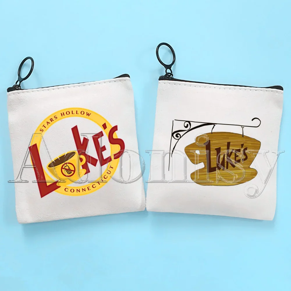 Gilmore Girls Canvas Coin Purse Coin Purse Collection Canvas Bag Small Wallet Zipper Key Bag Hand Gift