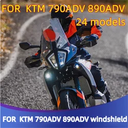 For 24 KTM 790ADV modified windshield 890ADV with high windshield and rain plate accessories KTM 790 ADV 890 ADV