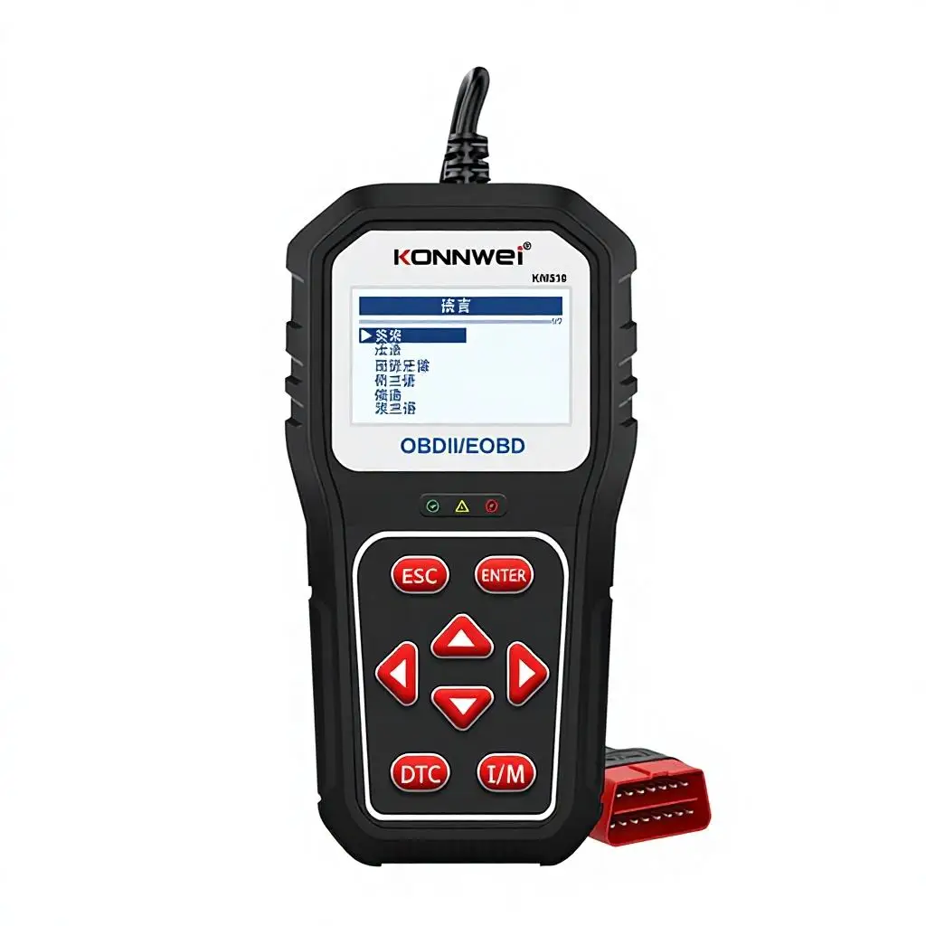 KONNWEI KW818 Car OBD2 Scanner Battery Tester Fault Code Reader Check Engine Light Diagnostic Tool for OBDll Compliant