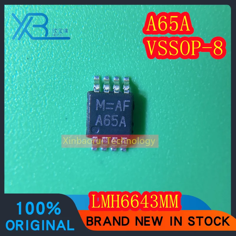 (5/10pieces) LMH6643MMX LMH6643MM LMH6643 SMD VSSOP-8 Parts Mark A65A Dual Operational Amplifier Electronics Brand New