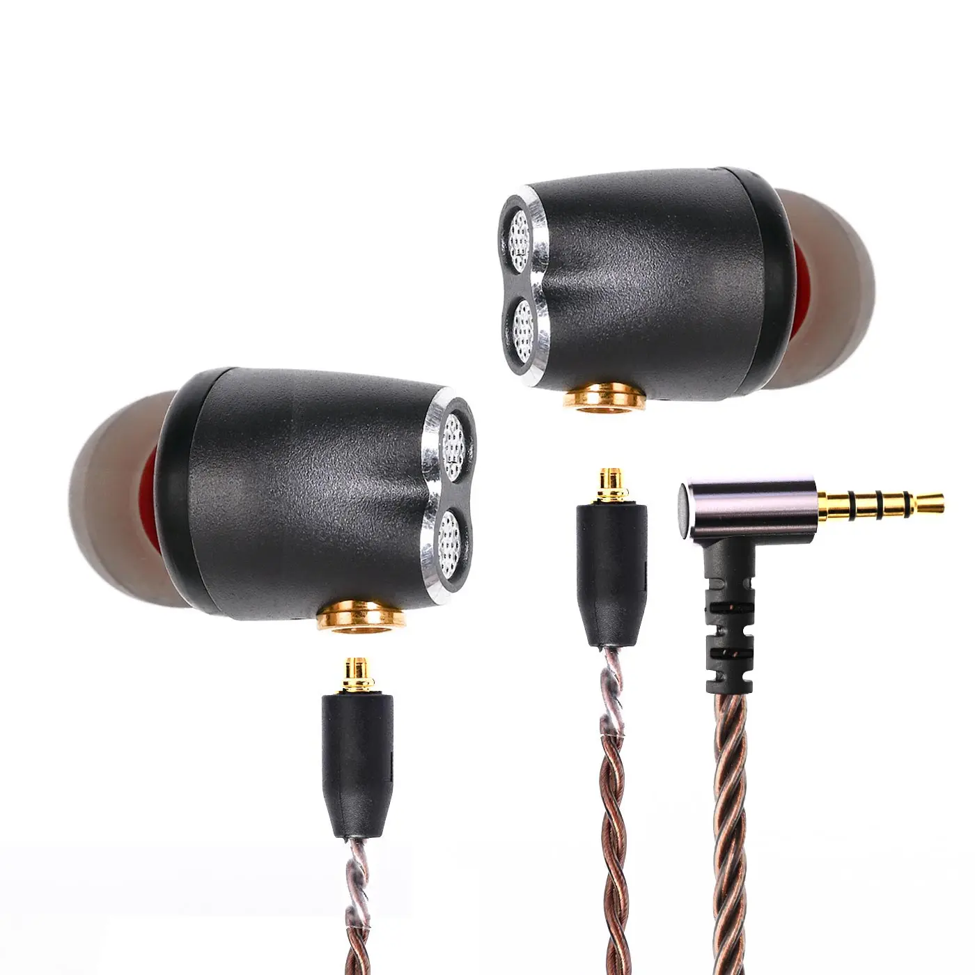 UNCJC Hires Earphones Hi-Resolution In-Ear Headphone Hi-Fi Twisted-Pair Detachable MMCX Cable for Exceptional Full-Range Audio