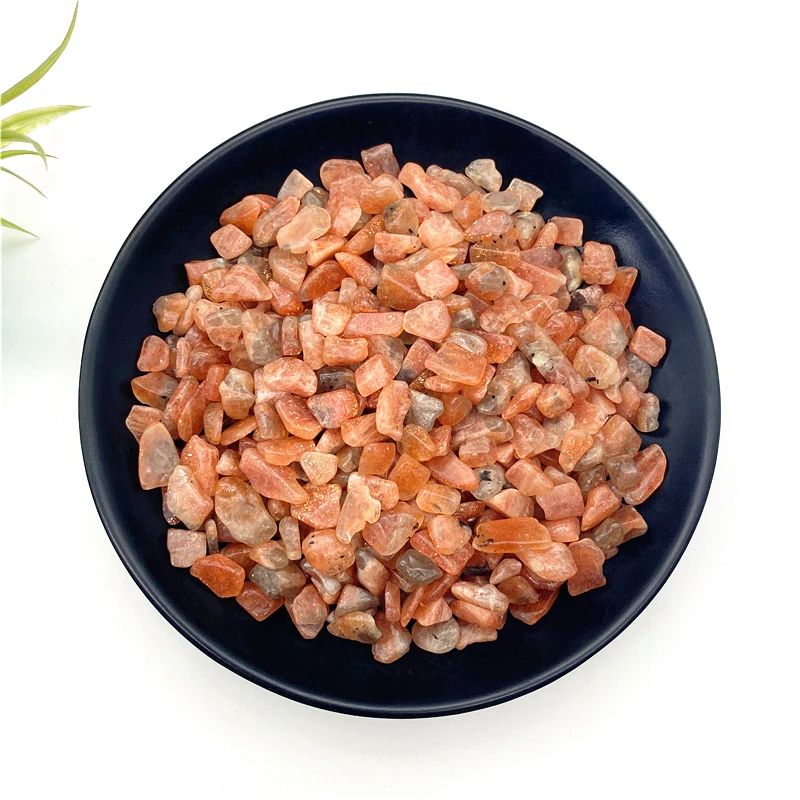 50g Natural Golden Sunstone Crystal Gravel Chips Quartz Crystal Minerals Reiki Healing Decor Natural Stones and Minerals