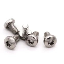 10/50pc M2 M2.5 M3 M3.5 M4 M5 M6 M8 304 A2 stainless steel GB2672 Six-Lobe Torx Pan Head Screw Bolt Six Lobe Round Length=3-80mm