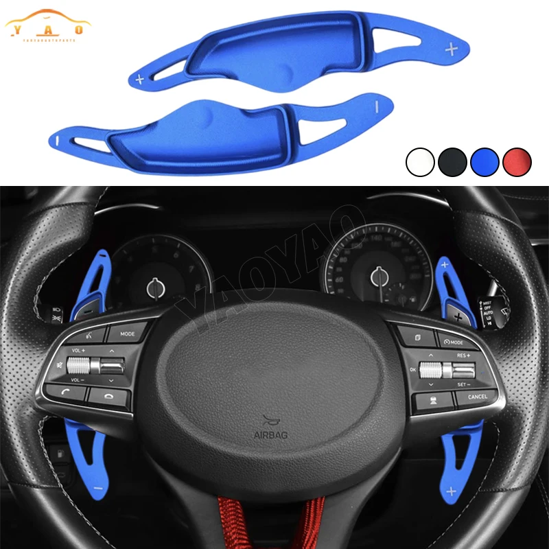 

Paddle Shifter For Hyundai Genesis G70 GV90 Tucson L Sonata 10 Aluminum Steering Wheel Sticker Shift Paddle DSG Gear Extension