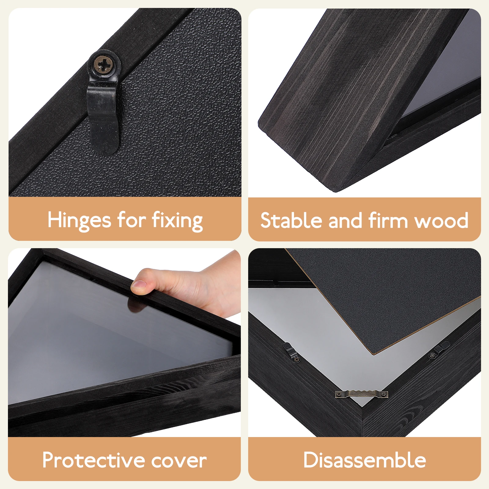 Triangle Flag Case Wood Flag Holder for Flags Storage and Display Perfect for Country Style Decor Residential Use