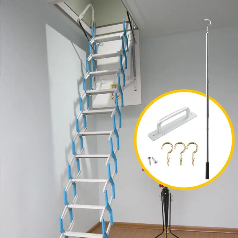 Attic Ladder Pull System Kit Labor-Saving Ladder Pull System Kit Portable Ladder Accessories For Home Improvement