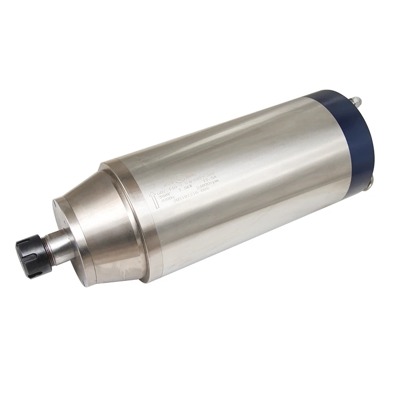 

CNC 7.5KW Water-cooled ER25 D140mm 220V 4 Ceramic Bearing Stone Carving, Cutting, Drilling, CNC Spindle Motor Spindle Motor