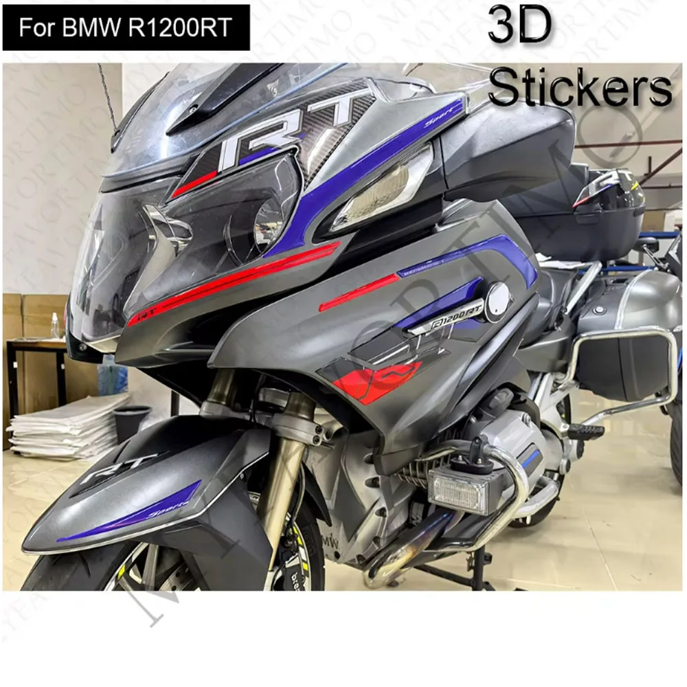 

For BMW R1200RT R 1200 RT R1200 Protector Tank Pad Grips Kit Knee 3D Stickers Decals Fairing Fender Mudguard Trunk Luggage Cases