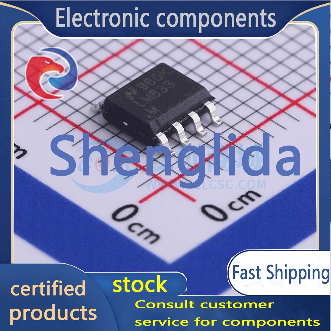 

LM833MX/NOPB package SOIC-8 audio power amplifier brand new in stock 1PCS