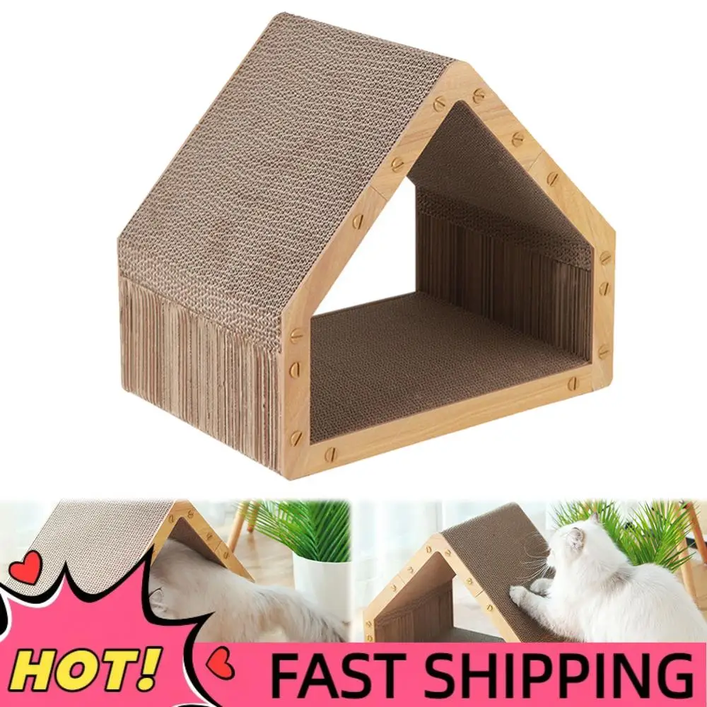 

Cat Scratcher House Cardboard Cat Scratcher Vertical Cat Scratcher for Indoor Cats