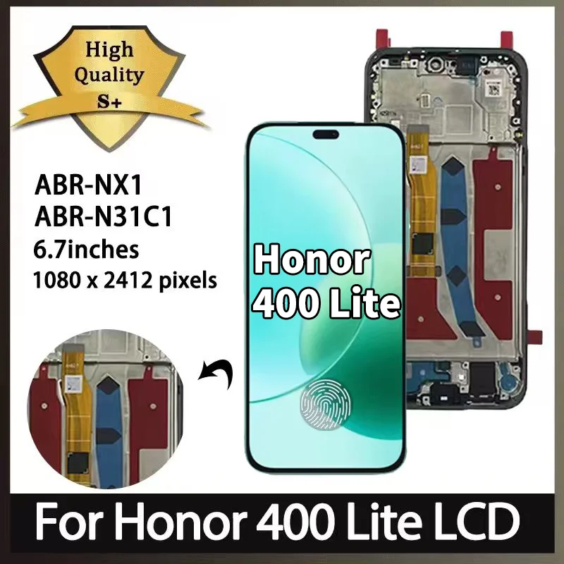 67-amoled-120hz-名誉-400-lite-液晶-abr-nx1-表示画面タッチデジタイザ-honor400-lite-abr-n31c1-表示フレーム