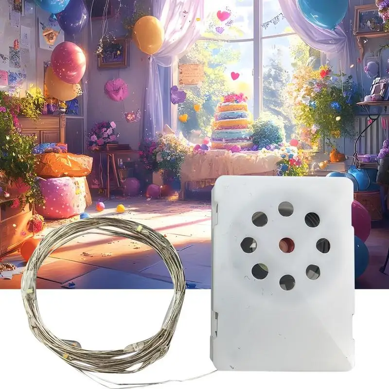 Module sonore enregistrable, boîte vocale, haut-parleur musical, jouet, guirlande lumineuse joyeux anniversaire, décorations de fête pour maman, fille, fils, femme