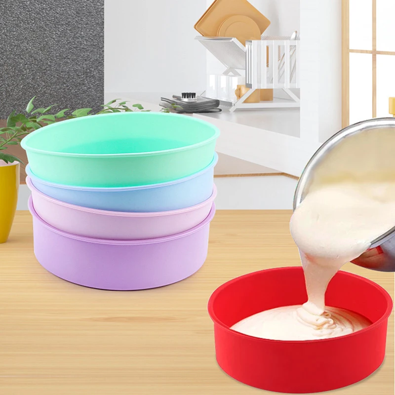 【S】1Pcs Square Silicone Cake Mold Baking Mousse Bread Bakeware Cake Plate Reusable Kitchen DIY Tools