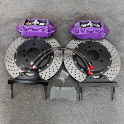 Big Brake Caliper kit includes 4-piston brake caliper, brake disc and brake pad for VW Bora Front Brake Kit