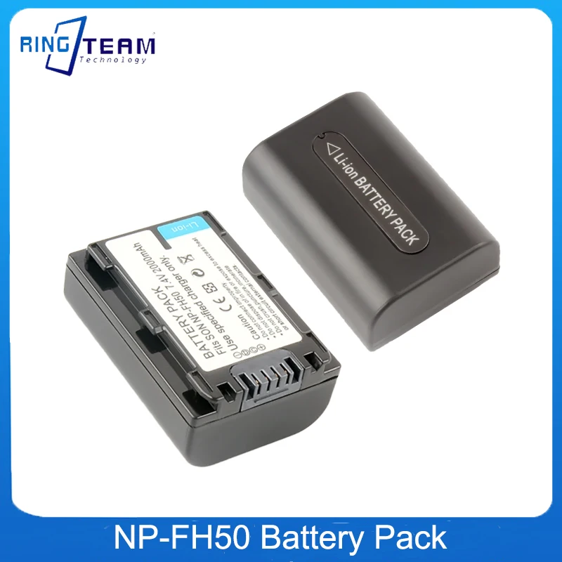 2PCS/LOTS NP-FH50 NPFH50 Battery for Sony NP-FH30 NP-FH40 NP-FP50 NP-FH70 NP-FH100 and DSC-HX1 HX100V HX200 HX200V DSLR-A230 A29