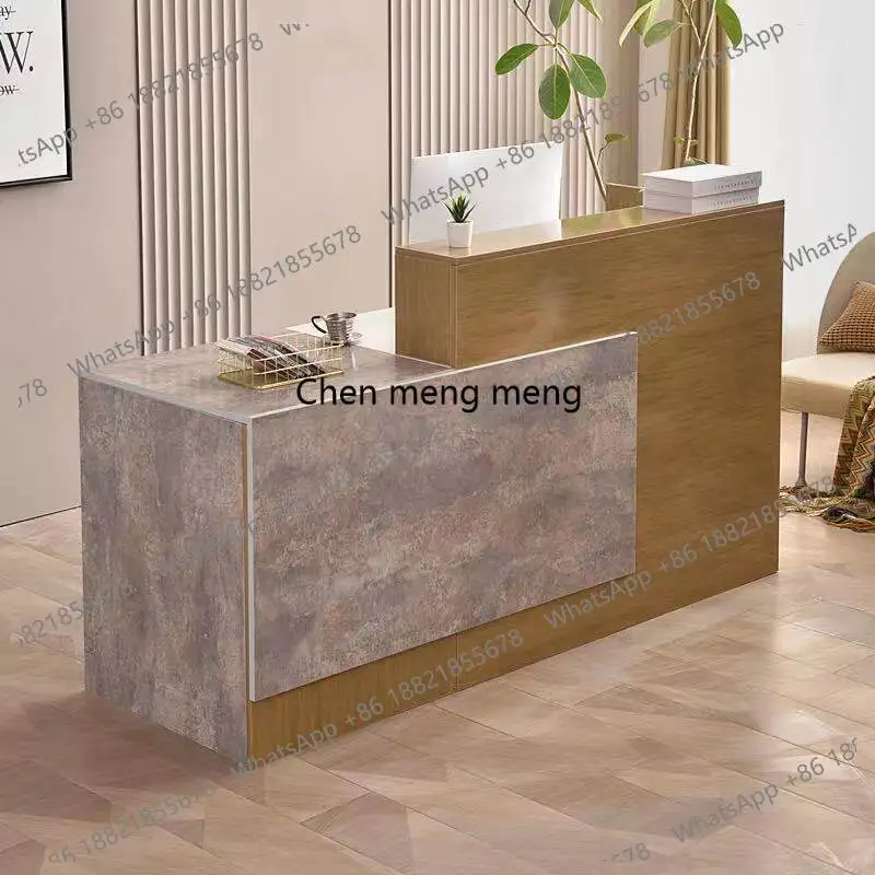 

Luxury Beauty Center Reception Desk Infodesk Coffee Shop Counter Reception Desk Clinical Service Mesa De Centro Corner Furniture